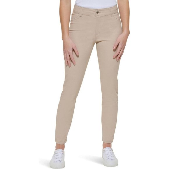Calvin Klein Pants - NWT Calvin Klein Womens Four-Pocket Twill Pants M2TKG249 14 Latte Brown